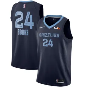 Men's Nike Dillon Brooks Memphis Grizzlies Swingman Sponsor Patch Jersey – Icon Edition  Navy