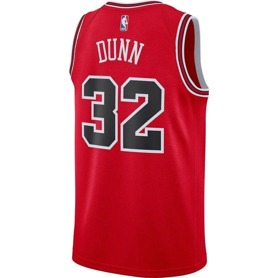 Men's Nike Kris Dunn Red Chicago Bulls Replica Swingman Jersey  Icon Edition  Red