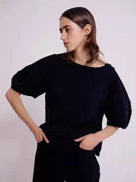 Mijeong Park Balloon Sleeve Blouse in Dark