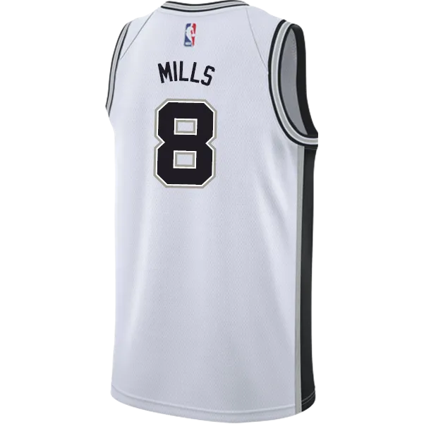 Mills San Antonio Spurs Men's Nike Custom Personalized Icon Swingman Jersey  White