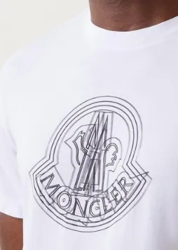 MONCLER  |Unisex Street Style Plain Cotton Short Sleeves Logo T-Shirts