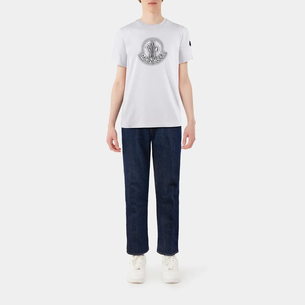 MONCLER  |Unisex Street Style Plain Cotton Short Sleeves Logo T-Shirts