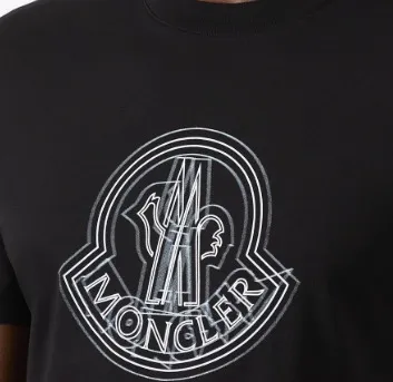 MONCLER  |Unisex Street Style Plain Cotton Short Sleeves Logo T-Shirts