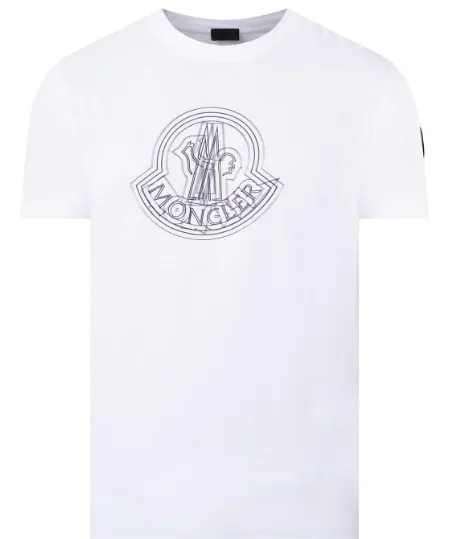 MONCLER  |Unisex Street Style Plain Cotton Short Sleeves Logo T-Shirts