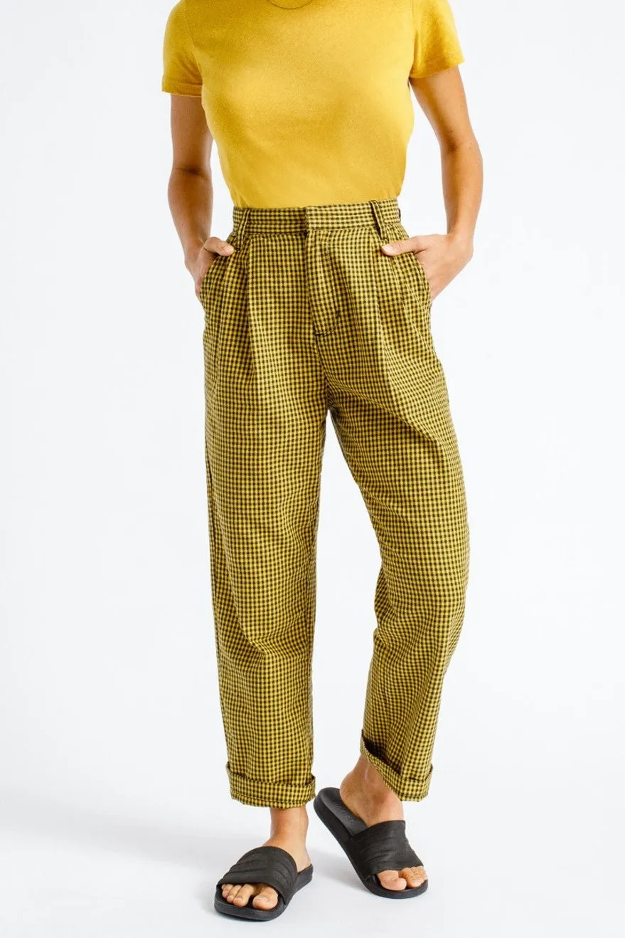 Natalia Trouser Pant - Sunset Yellow