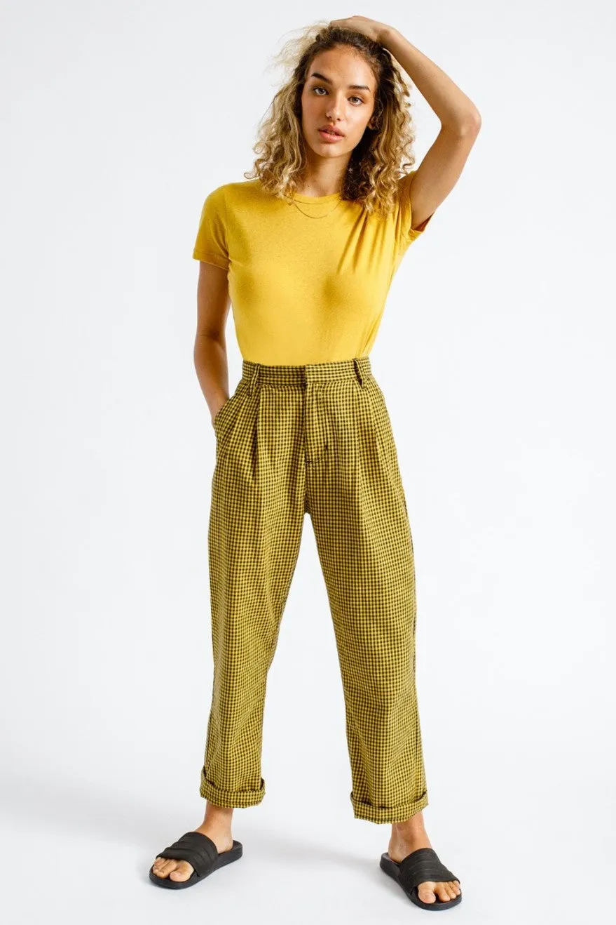 Natalia Trouser Pant - Sunset Yellow