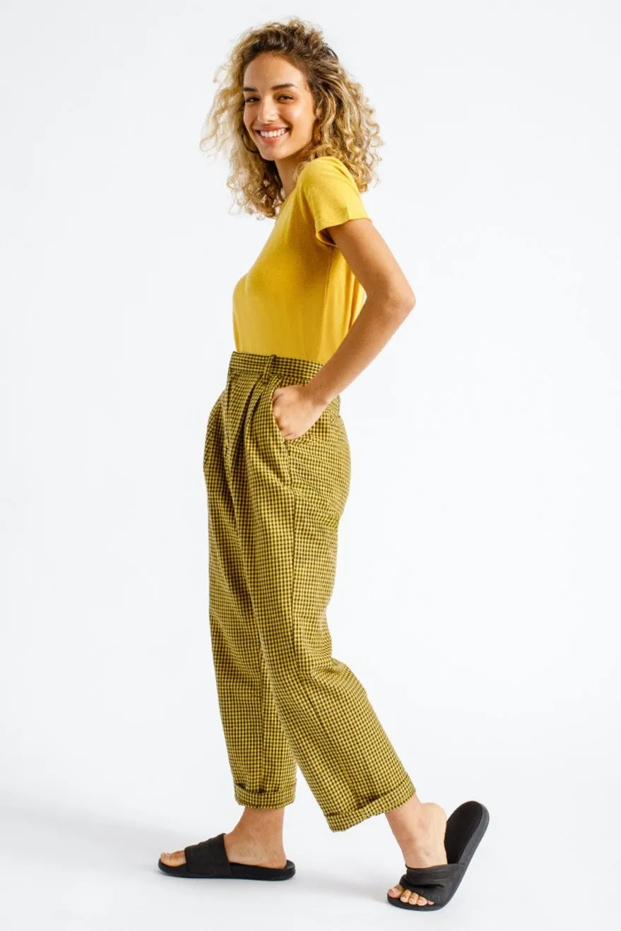 Natalia Trouser Pant - Sunset Yellow