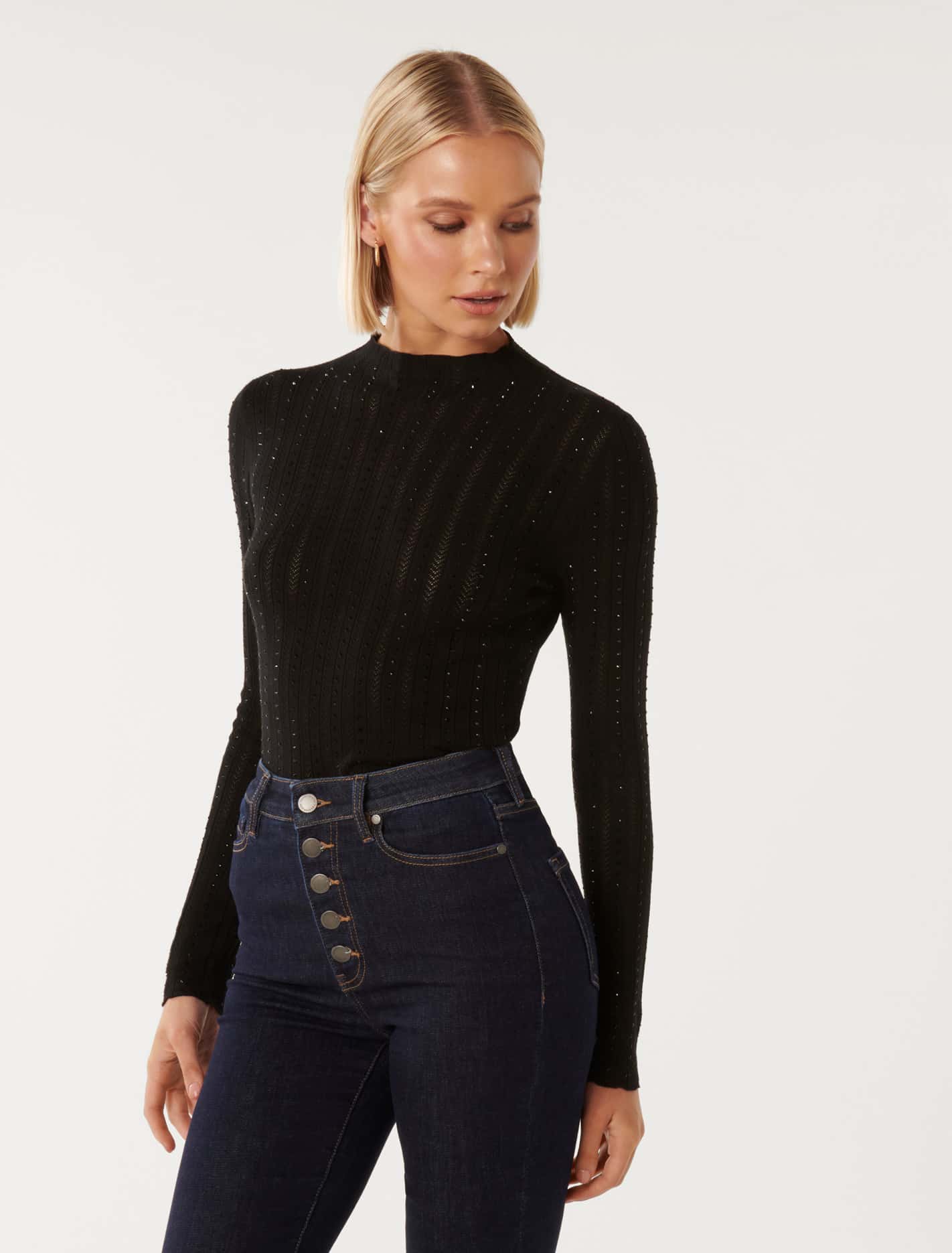 Natalie Embellished Knit Top