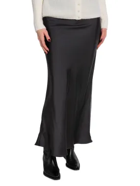 NEO NOIR SKIRT VICKY HEAVY SATEEN STEEL GREY