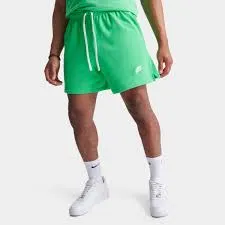 Nike Club Fleece French Terry Flow Shorts Spring Green DX0731-363