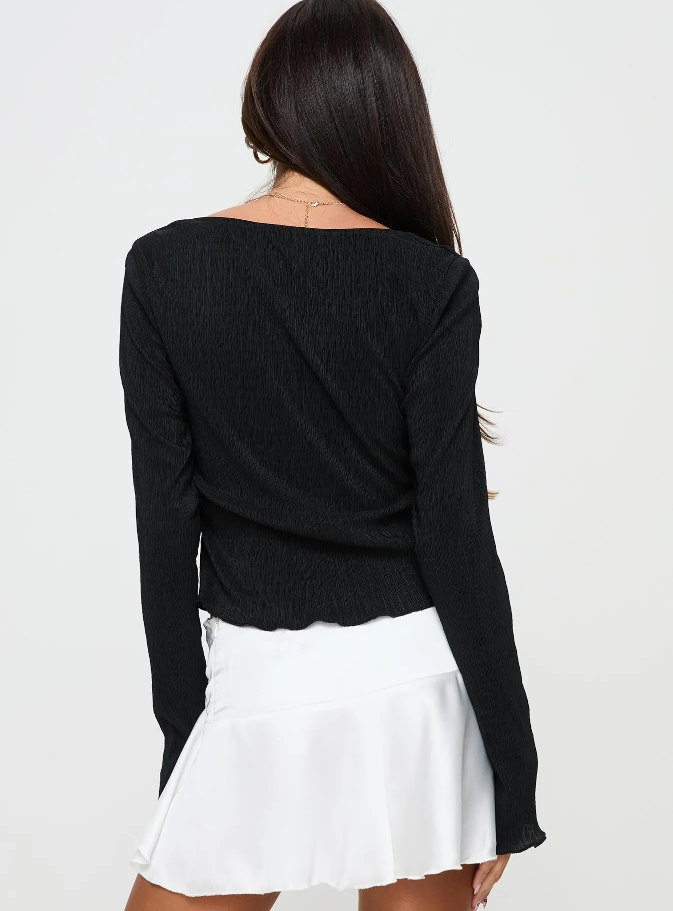 Nikolai Long Sleeve Top Black