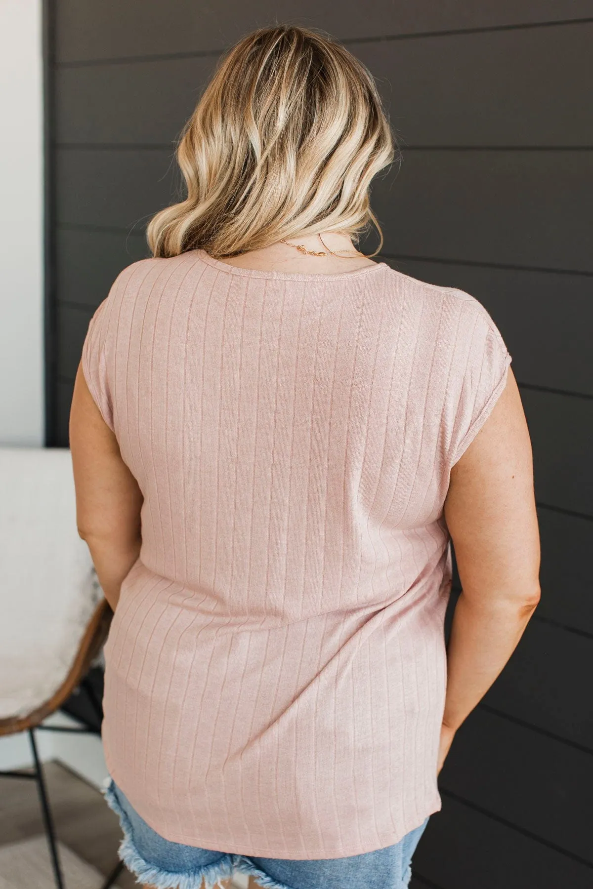 No More Chances Floral Top- Dusty Blush