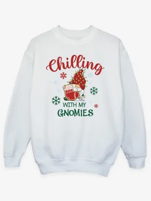 NW2 Christmas Gnomies Boy Kids White Sweatshirt | Sweatshirts & Hoodies | George at ASDA