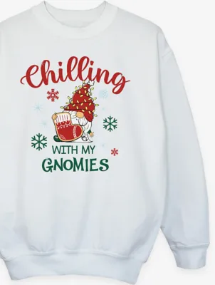 NW2 Christmas Gnomies Boy Kids White Sweatshirt | Sweatshirts & Hoodies | George at ASDA