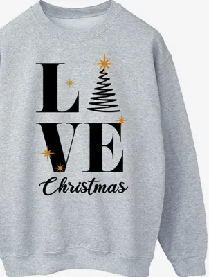 NW2 Christmas Love Womens Heather Grey Sweatshirt | Sweatshirts & Hoodies | George at ASDA