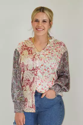 Olivia Floral Block Blouse