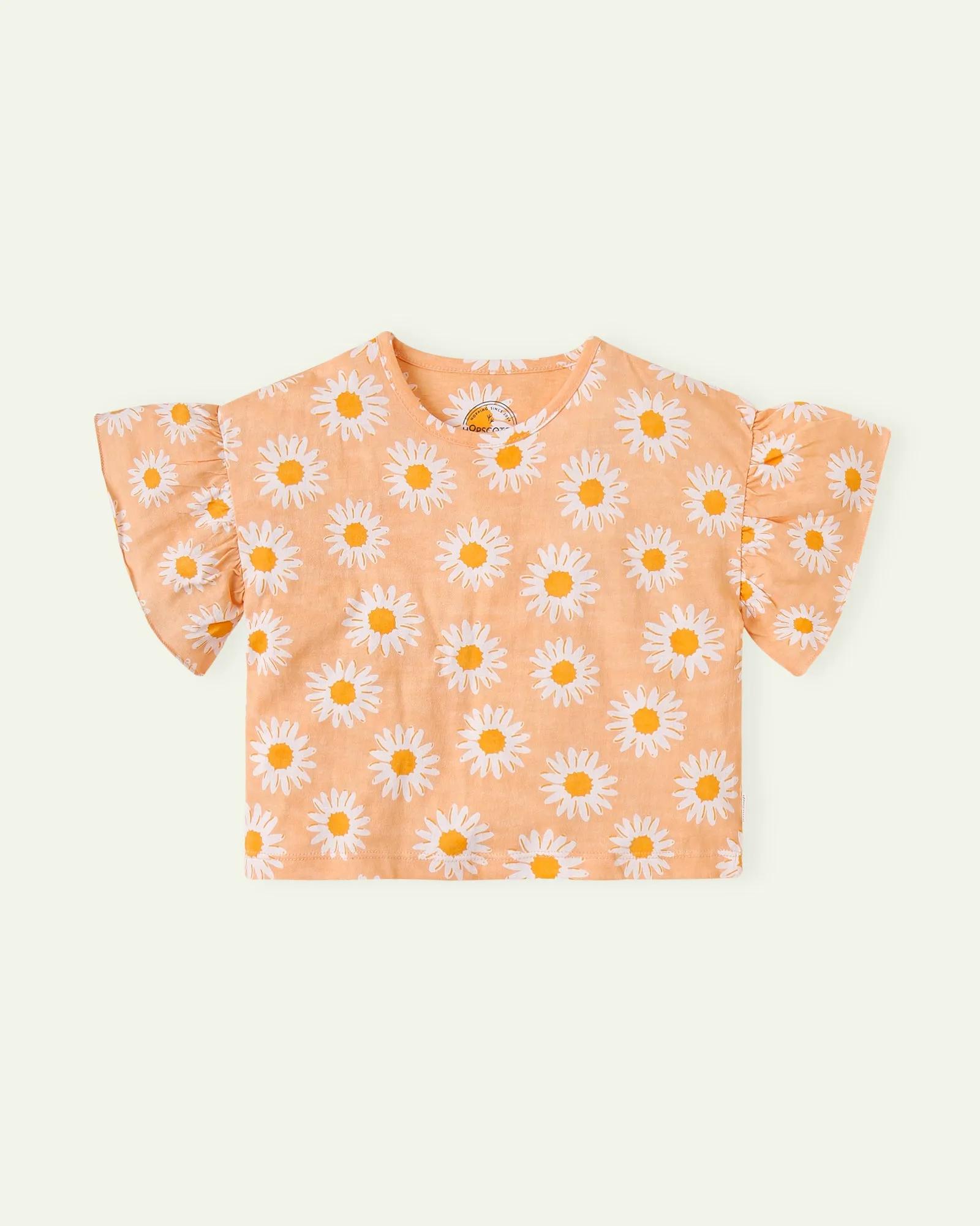 Orange Floral Top