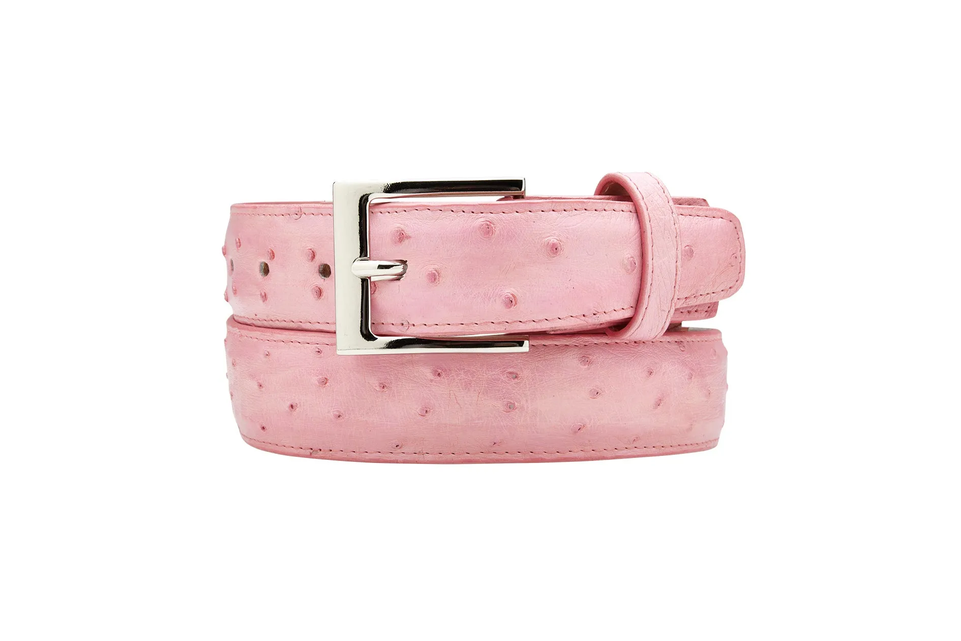 Ostrich Quill Belt- Rose Pink