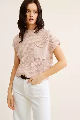 Peach Knit Top