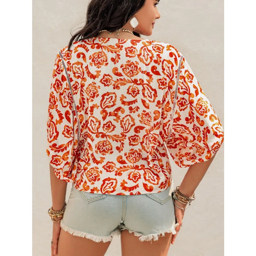 Printed Half Sleeve Blouse