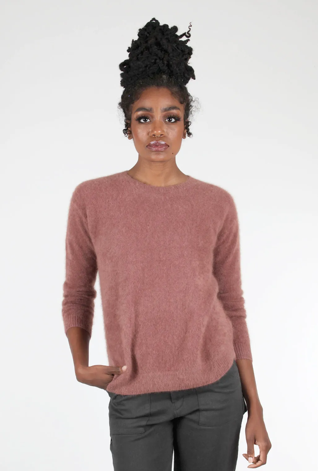 Raccoon Classic Crew Sweater, Terracotta