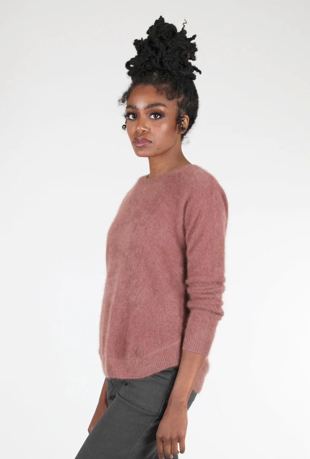 Raccoon Classic Crew Sweater, Terracotta