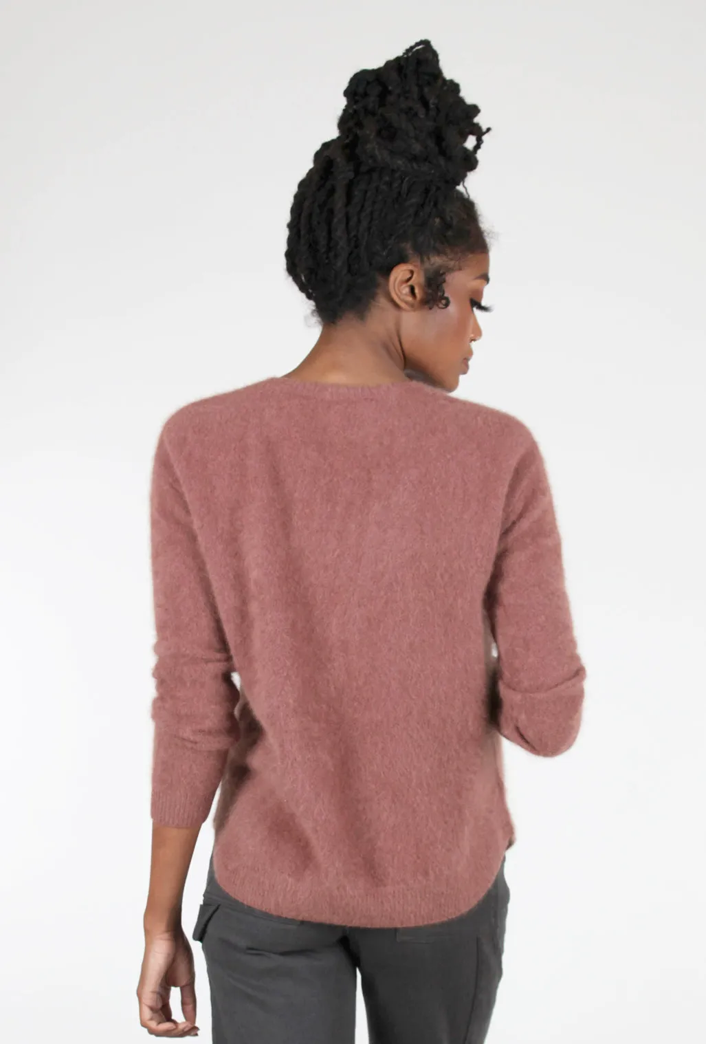 Raccoon Classic Crew Sweater, Terracotta