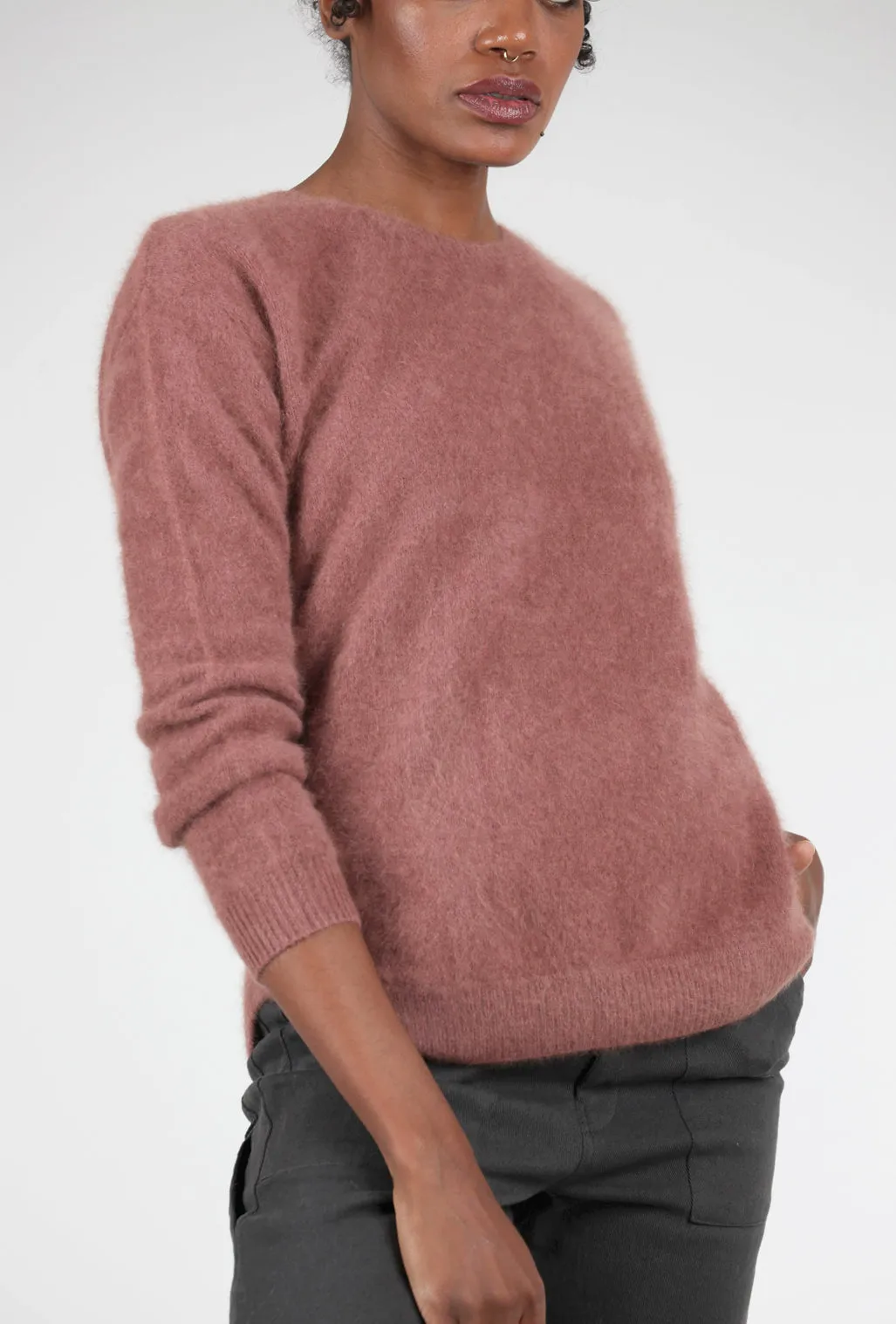 Raccoon Classic Crew Sweater, Terracotta