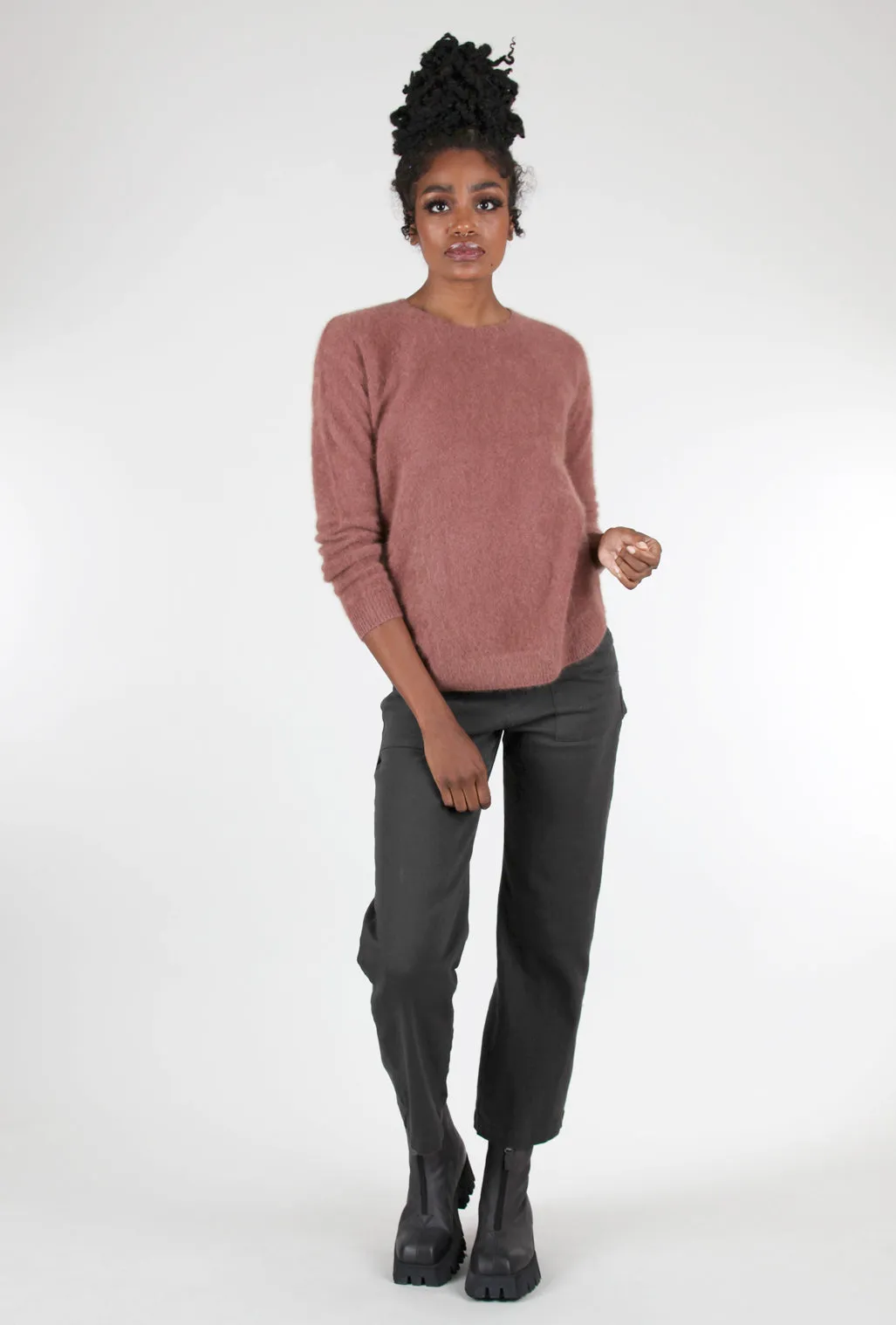 Raccoon Classic Crew Sweater, Terracotta