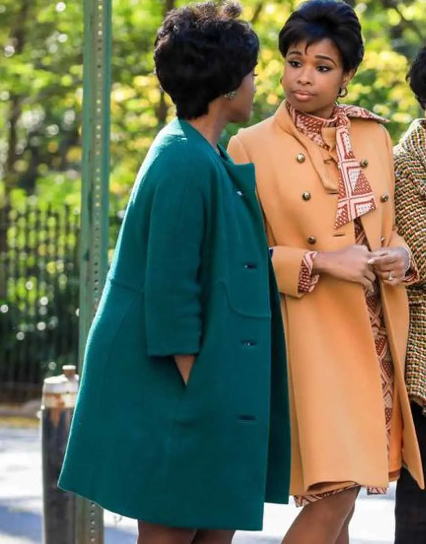 Respect 2021 Jennifer Hudson Flare Coat | Aretha Franklin Flare Coat