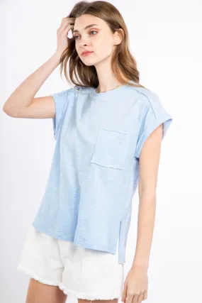 Roll Up Sleeve Comfy Top