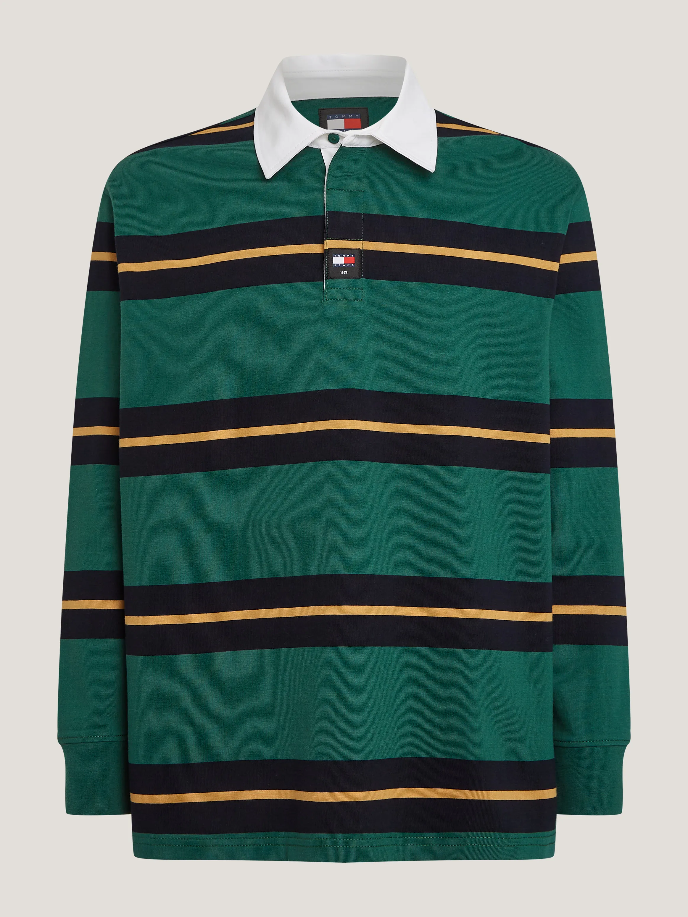 Rugby Stripe Casual Long Sleeve Polo | Sweatshirts & Hoodies | Tommy Jeans