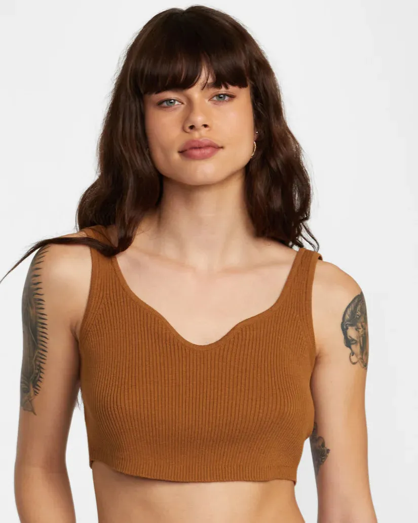 RVCA Roundabout Sweater Tank V-Neck Sweater