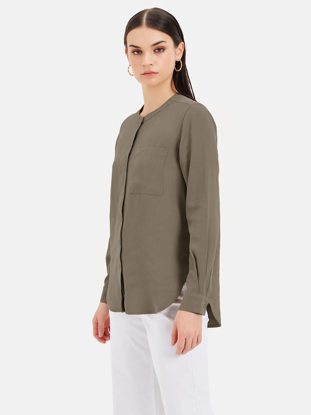 Sawyer Mandarin Collar Top