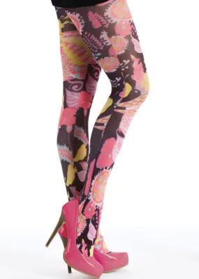 Silky Tattoo Valentino Tights ()