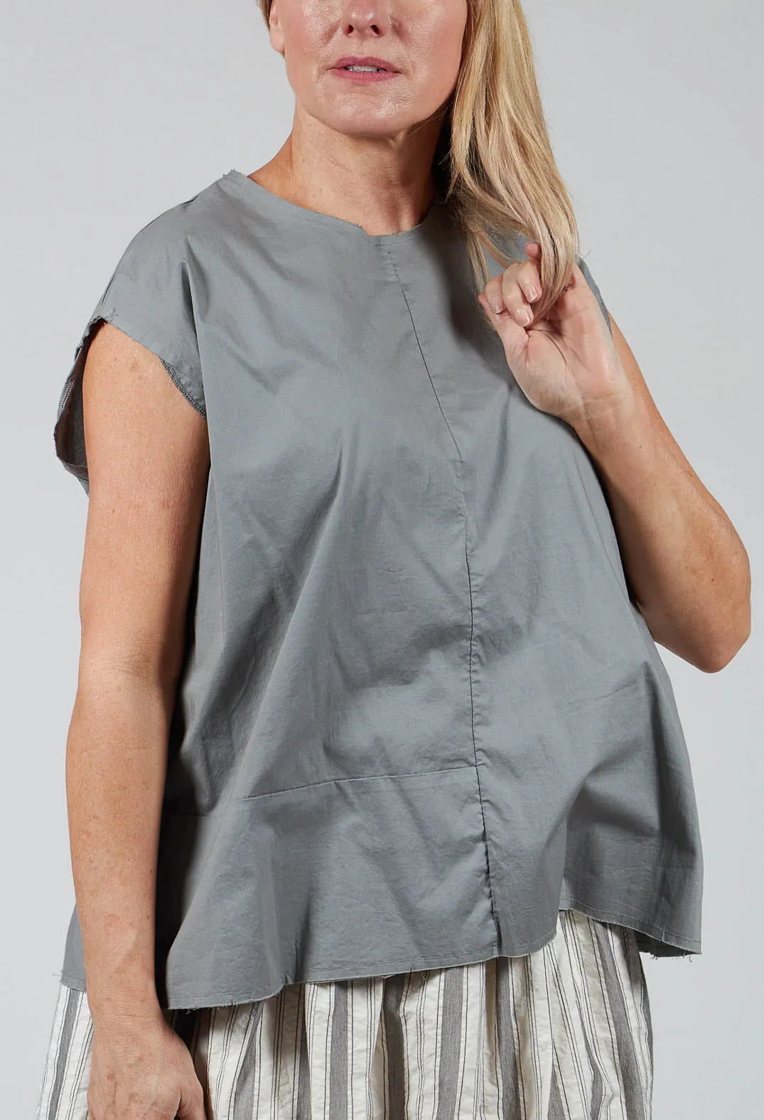 Sleeveless Top in Ferro