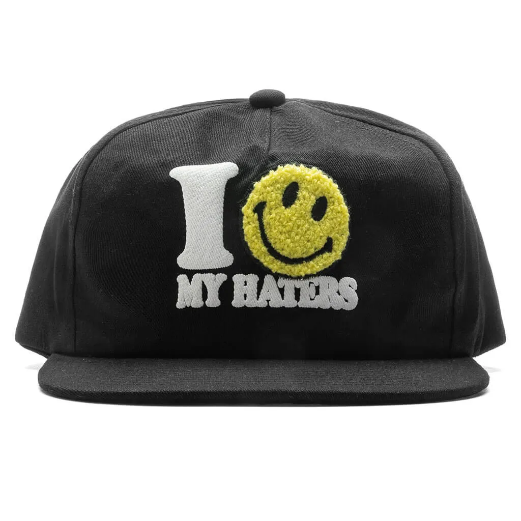 Smiley Haters 5-Panel Hat - Vintage Black