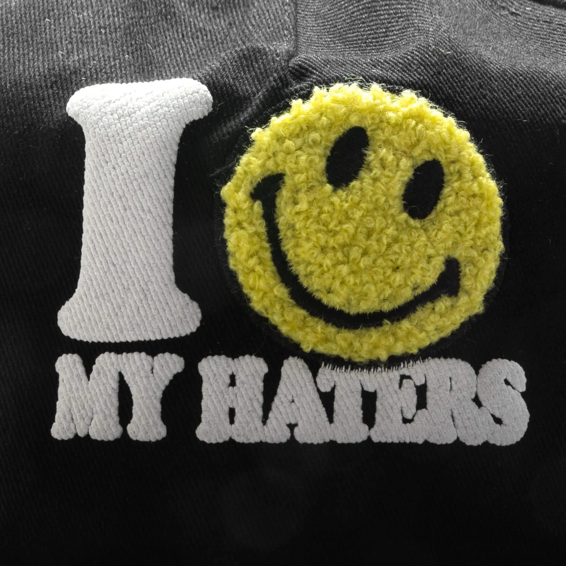 Smiley Haters 5-Panel Hat - Vintage Black