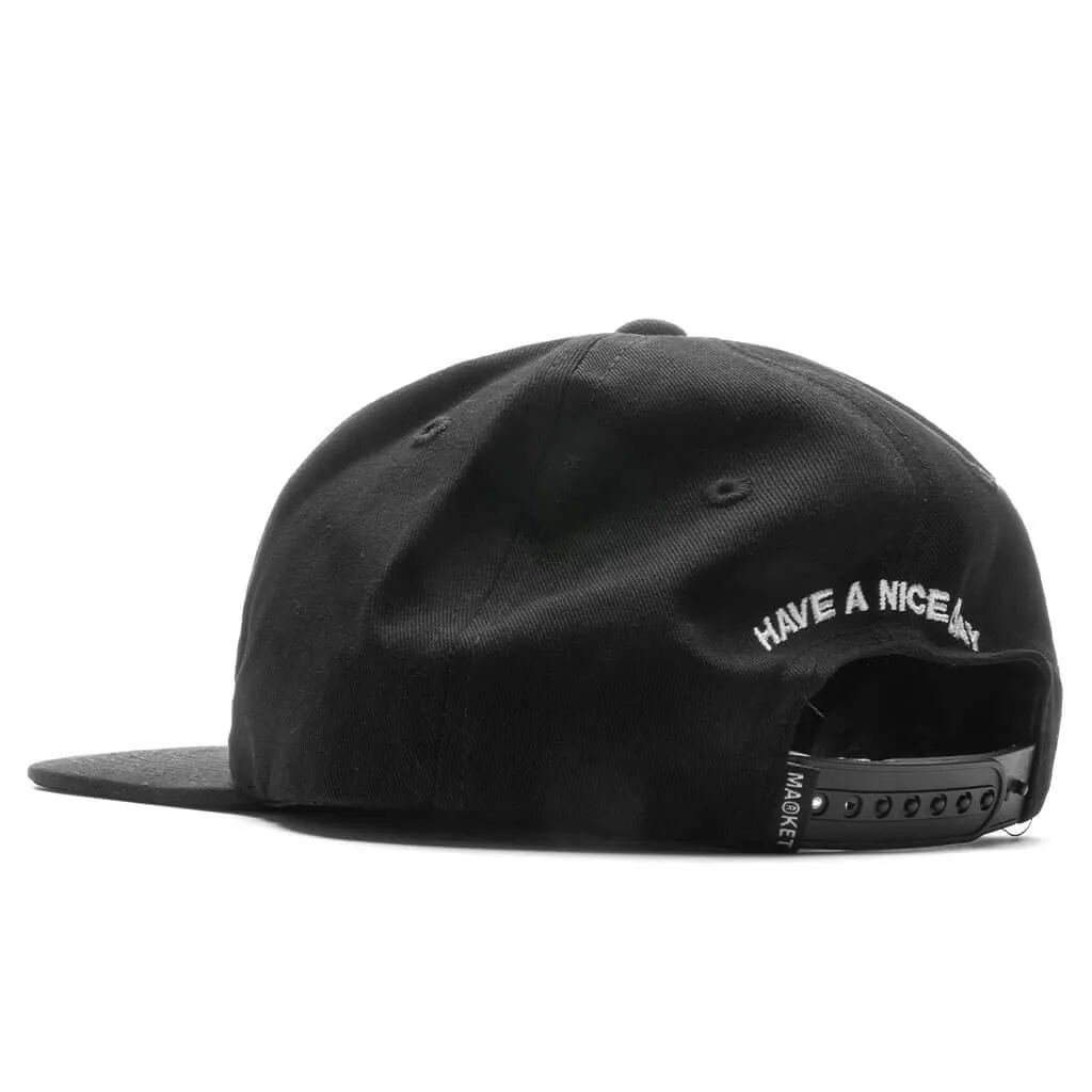 Smiley Haters 5-Panel Hat - Vintage Black