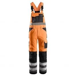 Snickers 0113 High Visibility Bib & Brace, Class 2 - High Vis Or