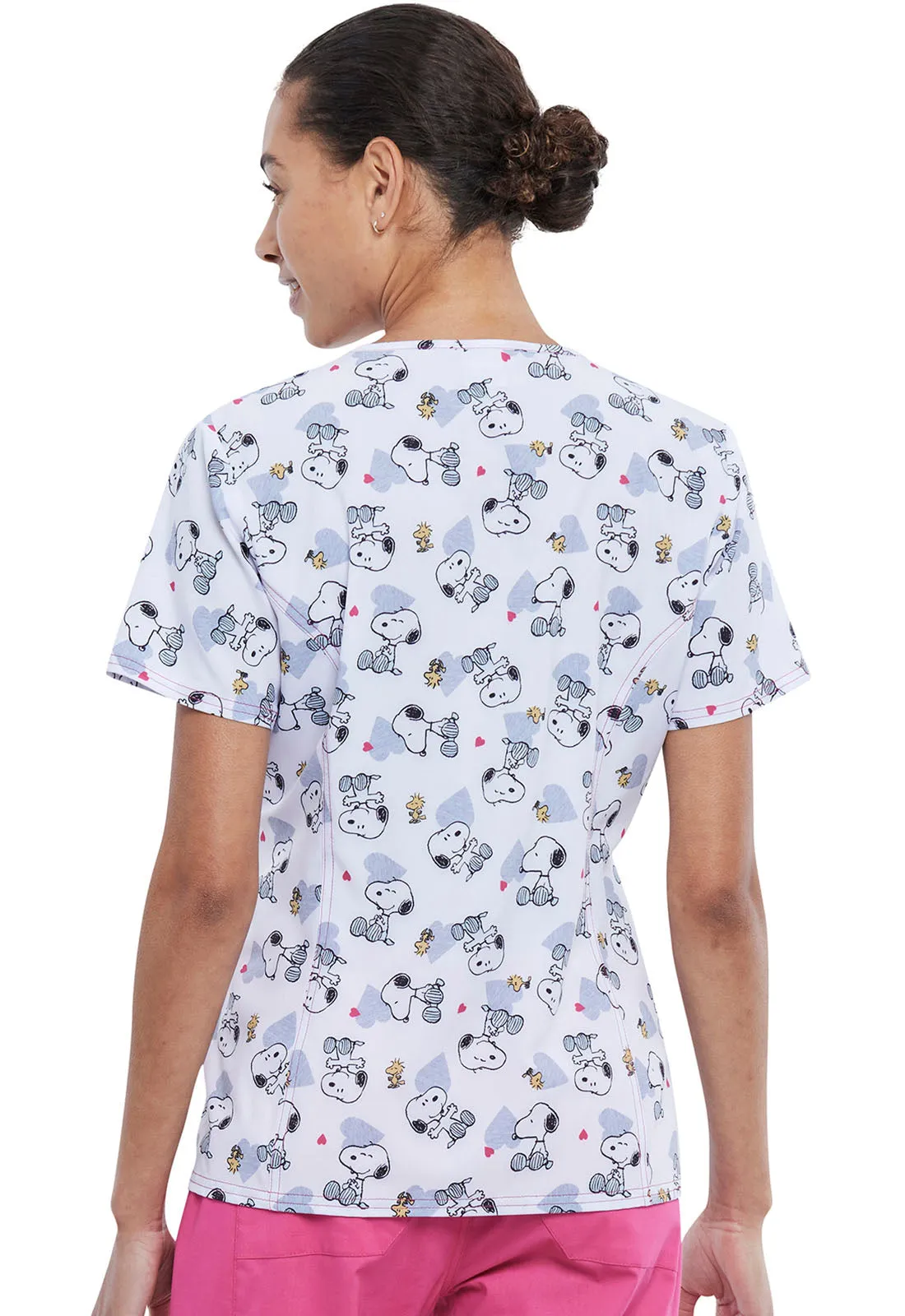 Snoopy V-Neck Top in Free Hugs