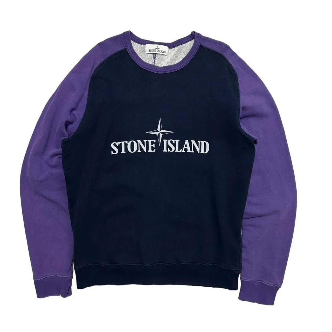 Stone Island Front Print Pullover Crewneck