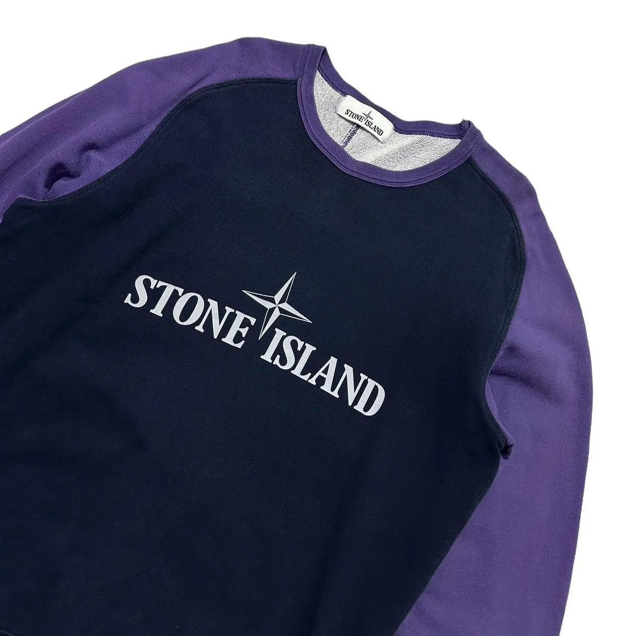 Stone Island Front Print Pullover Crewneck