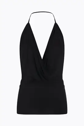 stretch cupro sleeveless top