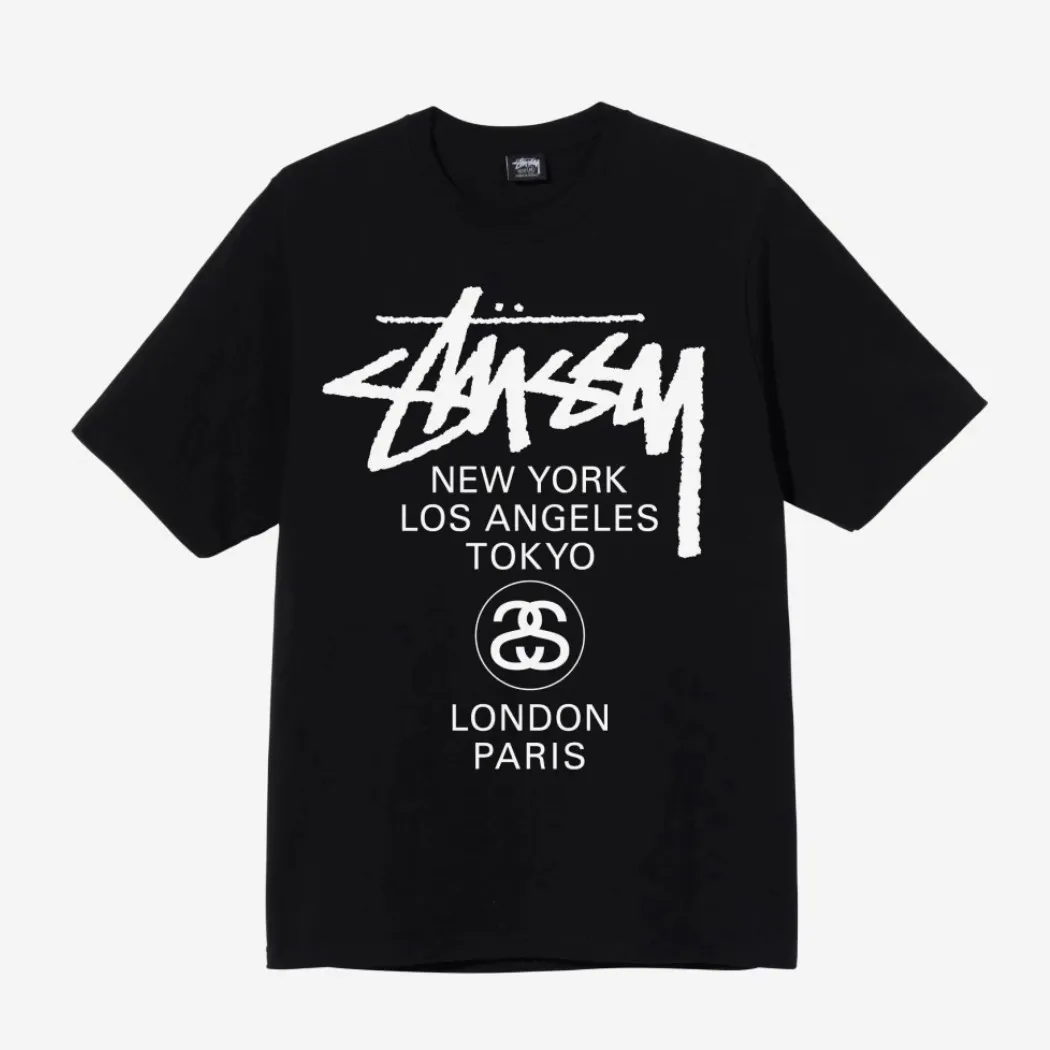 STUSSY  |Unisex Street Style Logo Skater Style T-Shirts