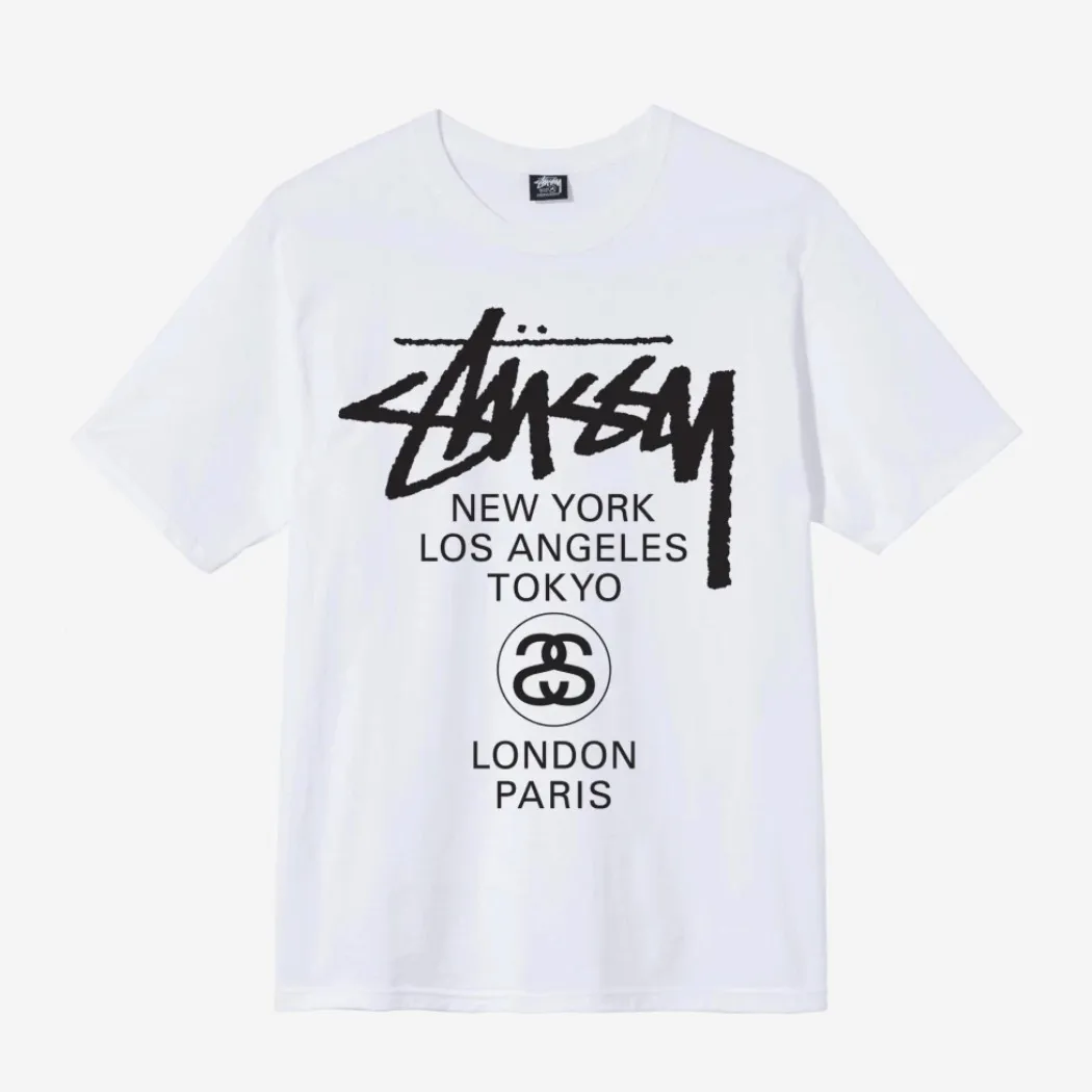 STUSSY  |Unisex Street Style Logo Skater Style T-Shirts