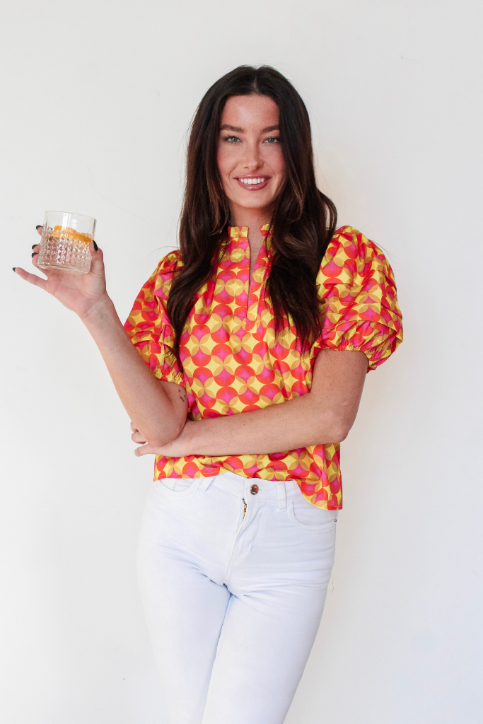 Sunny Delight Puff Sleeve Top