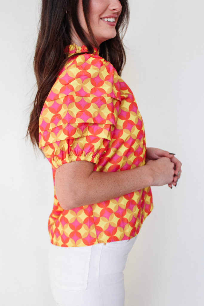 Sunny Delight Puff Sleeve Top