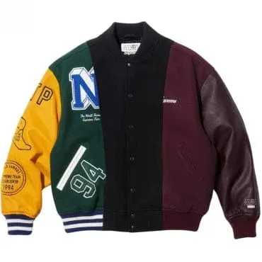 SUPREME/MM6 MAISON MARGIELA SPLIT VARSITY JACKET