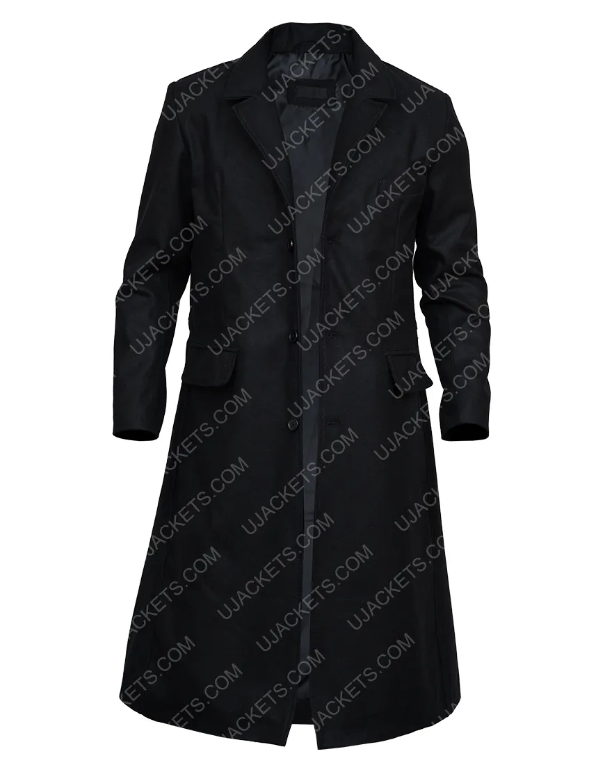 The Matrix 4 Keanu Reeves Black Coat | Ujackets.com - 40%OFF